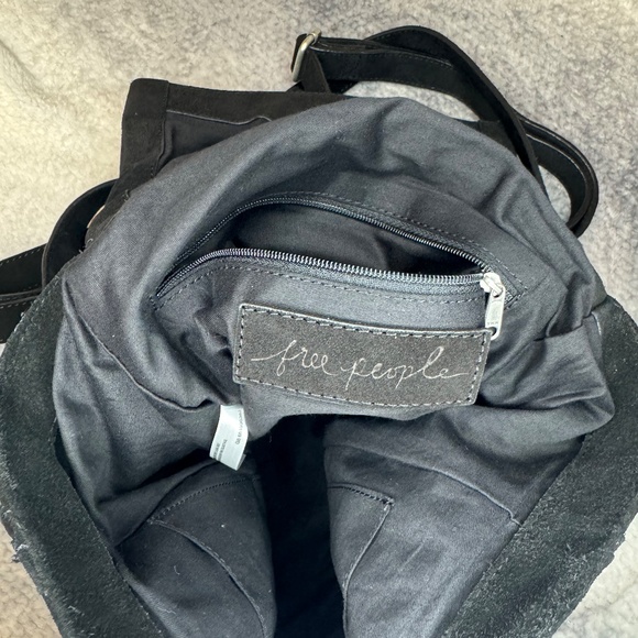 Free People Black Suede Convertible Backpack/Bag - Picture 11 of 16